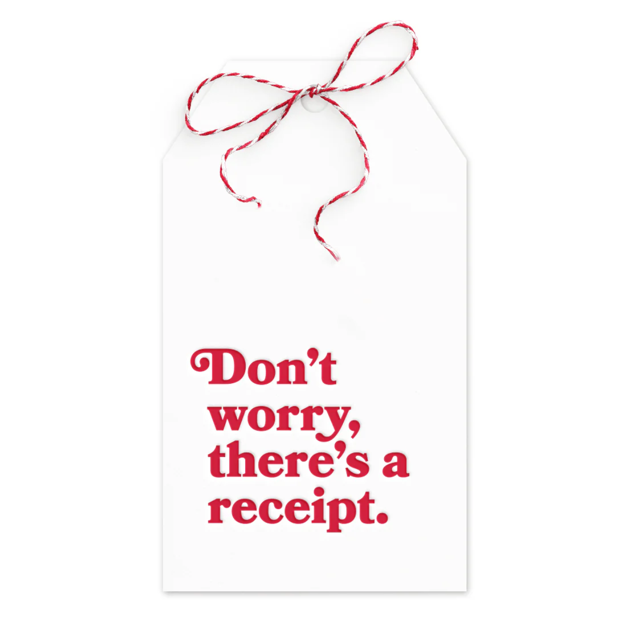 Receipt Gift Tags - Set of 6