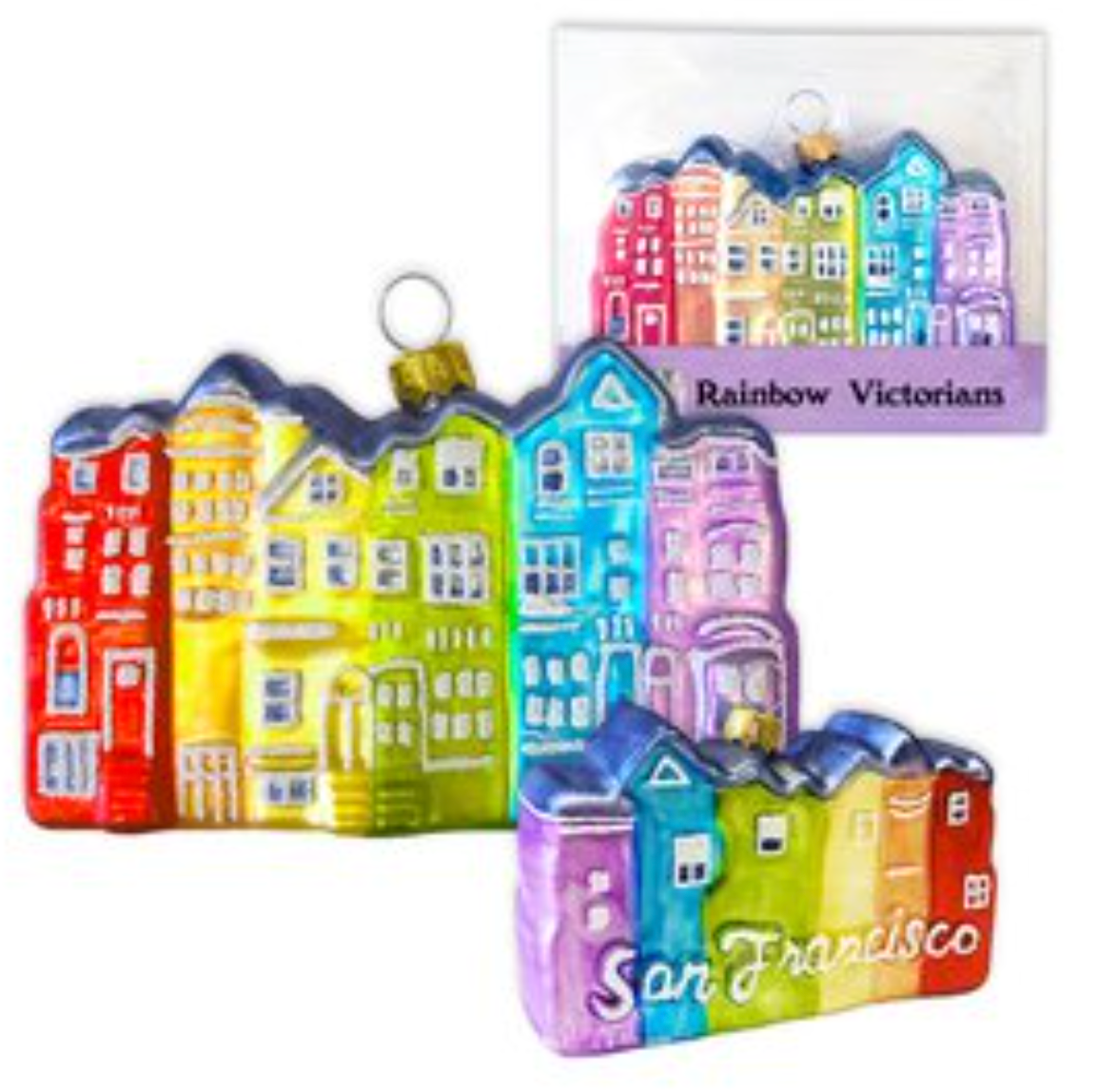 Rainbow Victorians Ornament