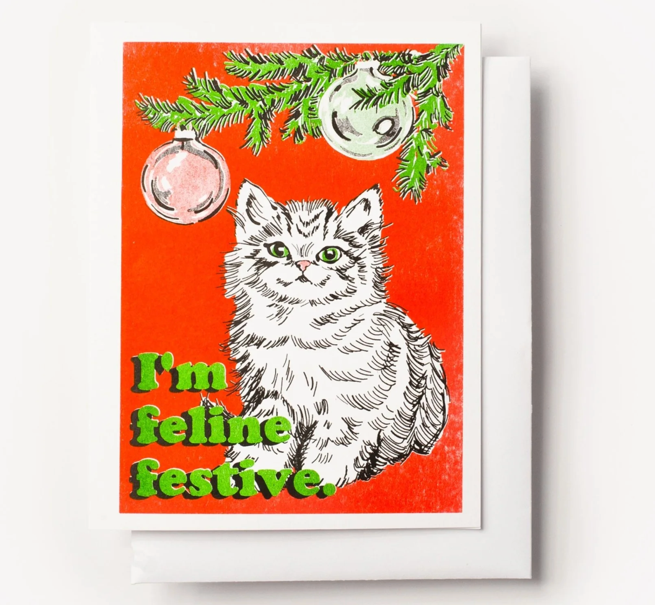 Feline Festive Greeting Card / Card Pack