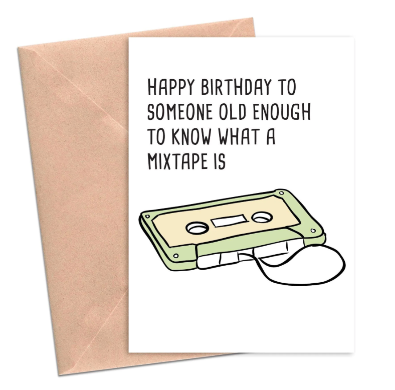 Mixtape greeting card