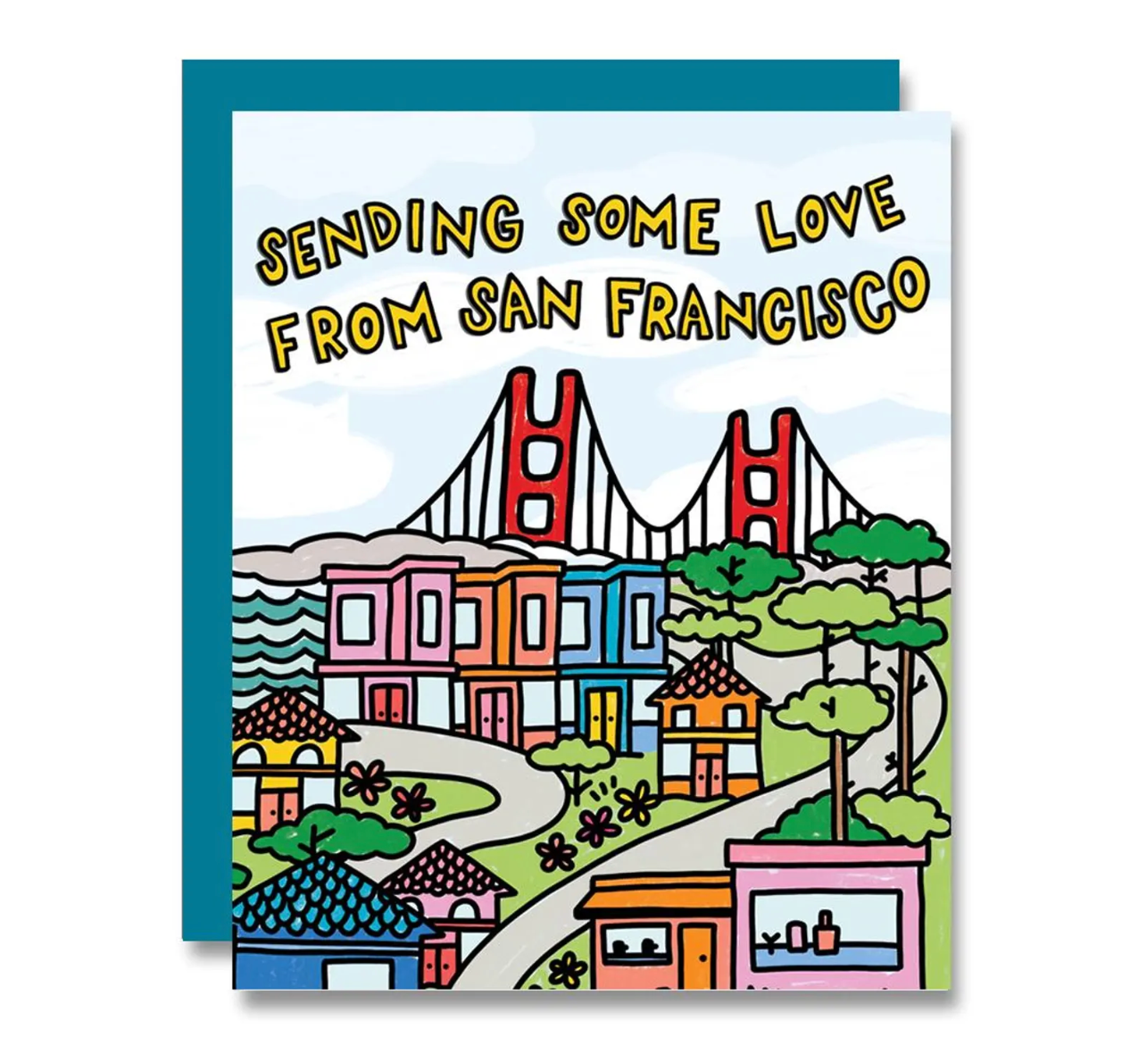Sending Love Greeting Card