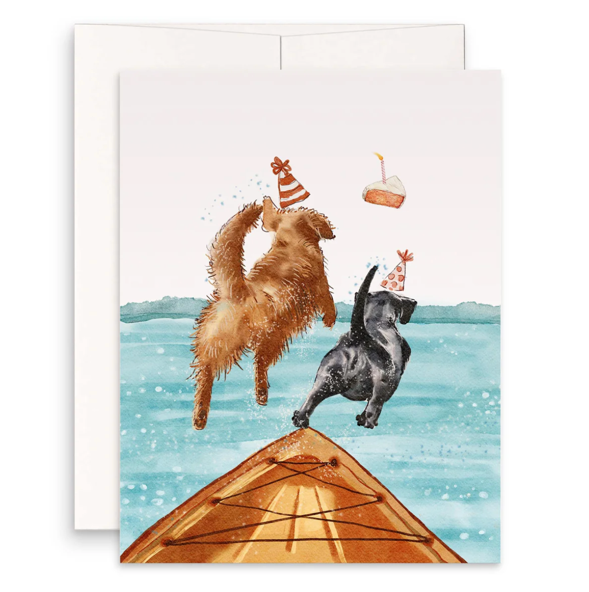 Dogs Jumping card
