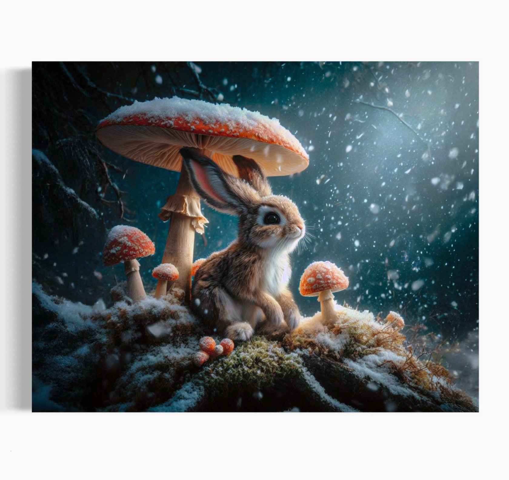 Bunny's Forest Retreat Art Print
