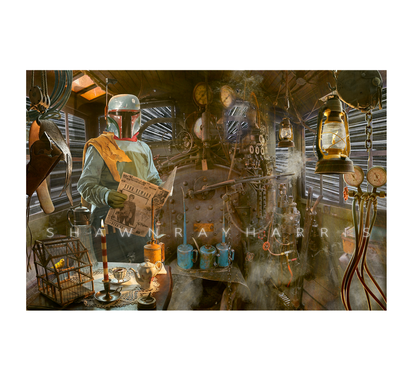 B. Fett metal print