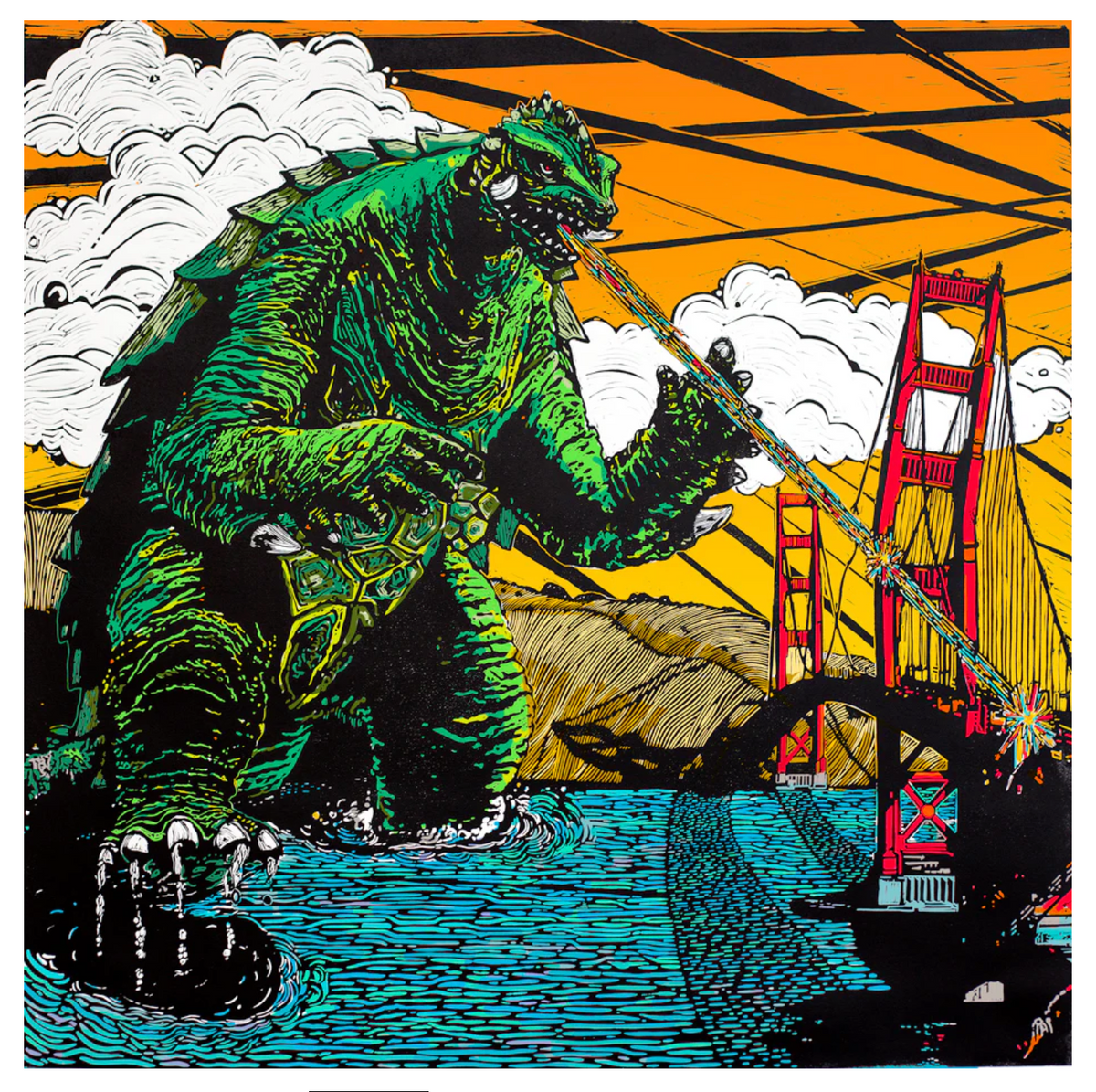 Gamera Orange art print