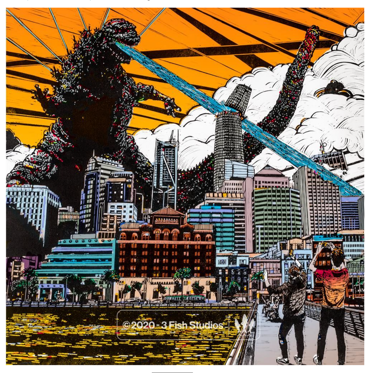 Shin Godzilla Orange art print