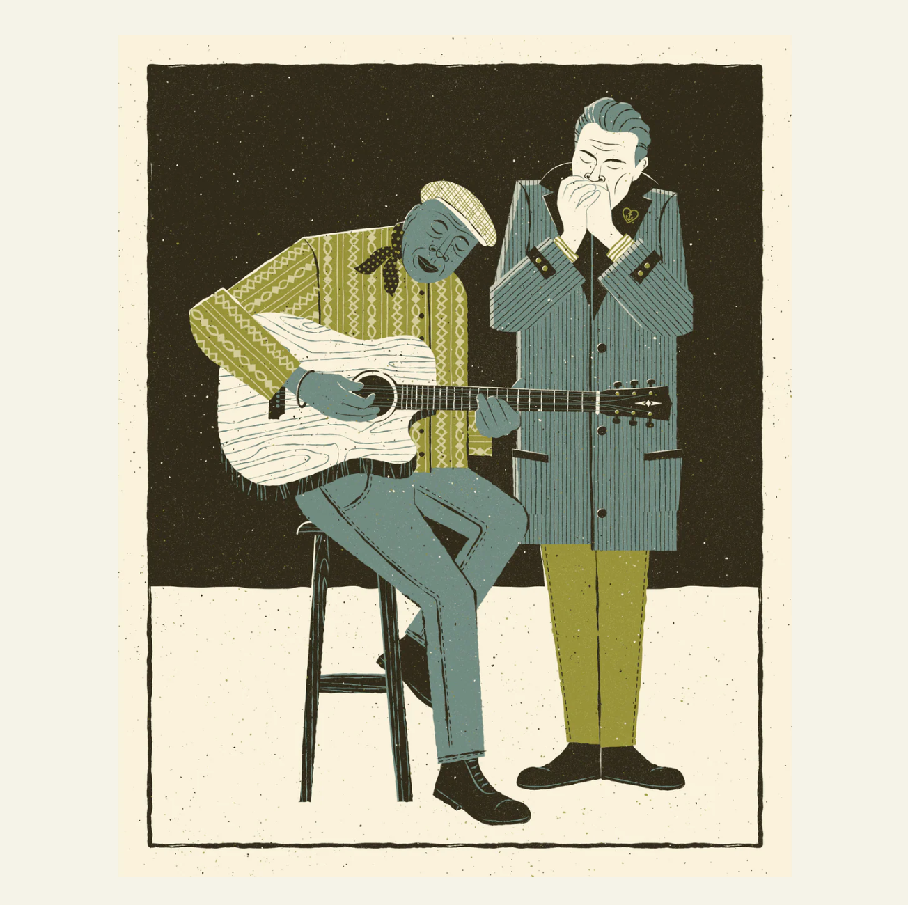 Blues Duo art print
