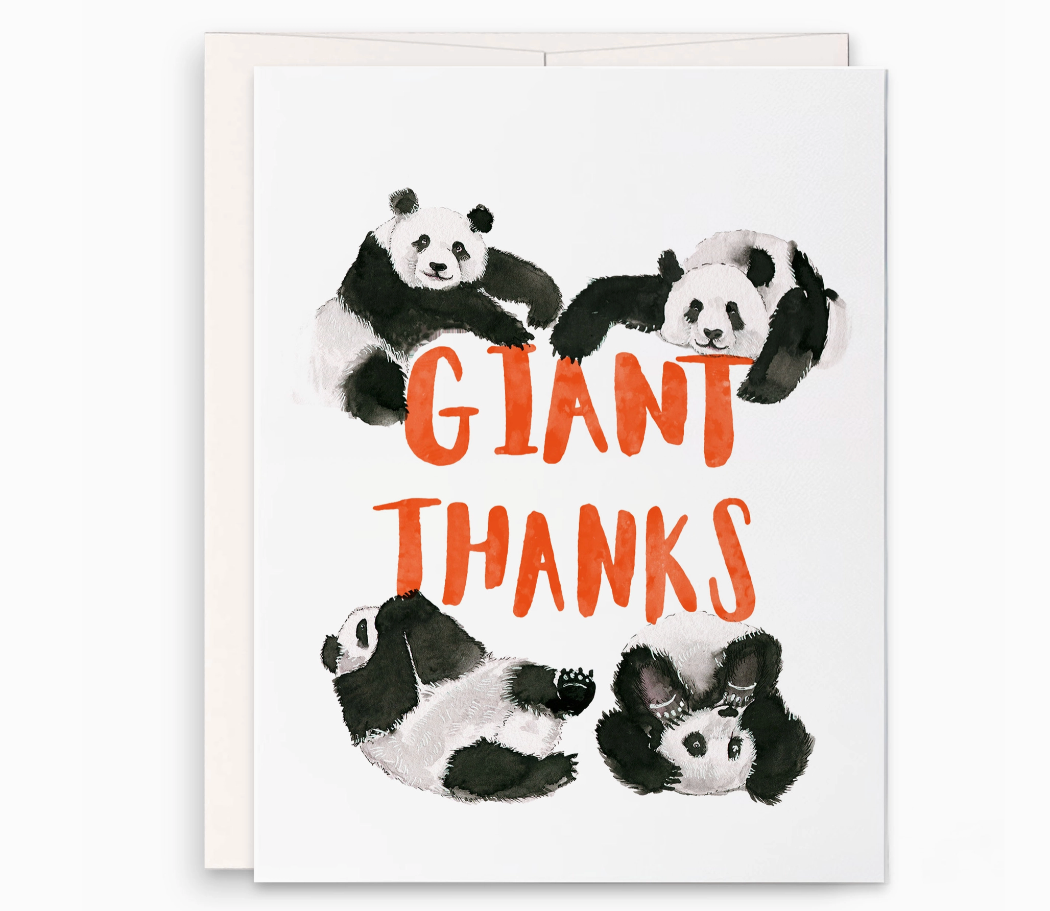 Giant Panda Thanks card