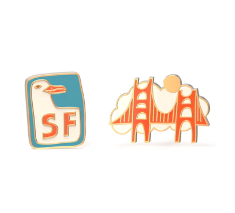 San Francisco stud earrings