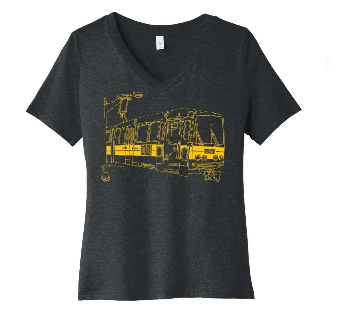 Muni Bus Women's Vneck T-Shirt