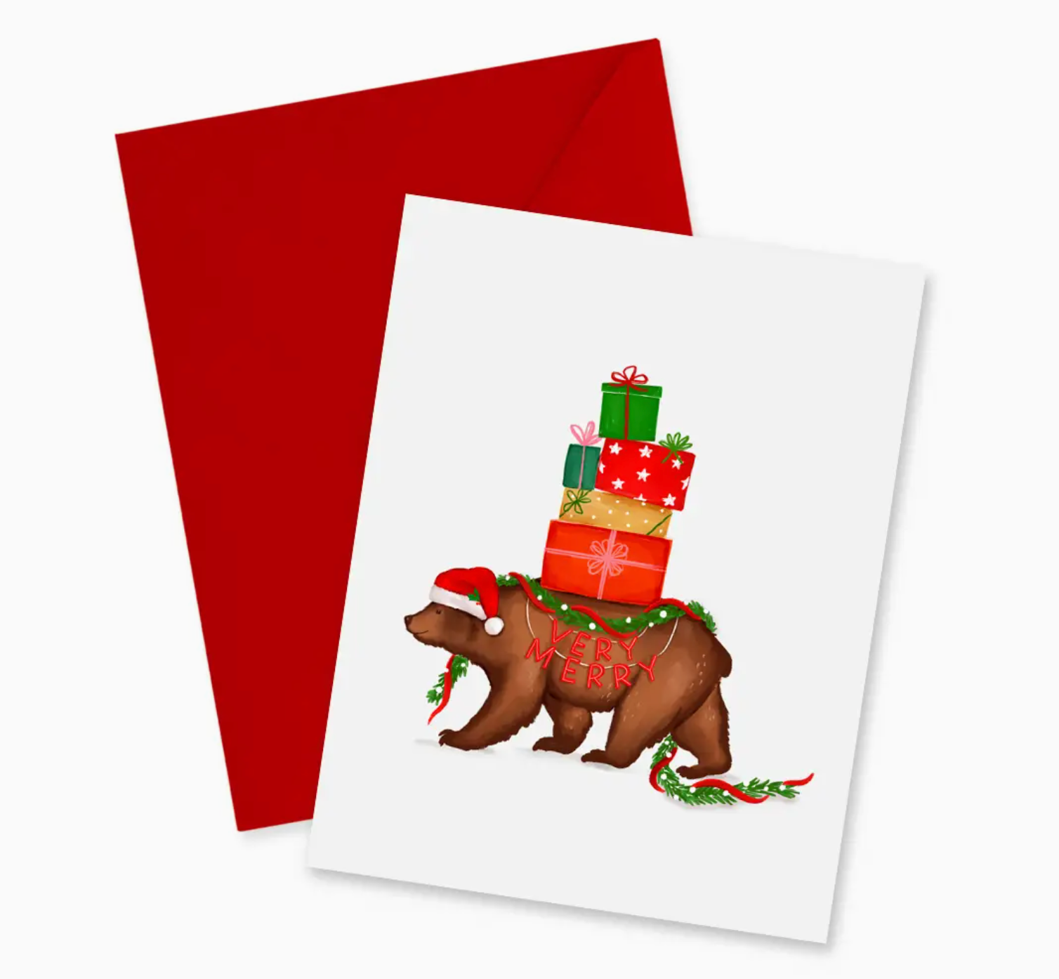 Very Merry Bear Card