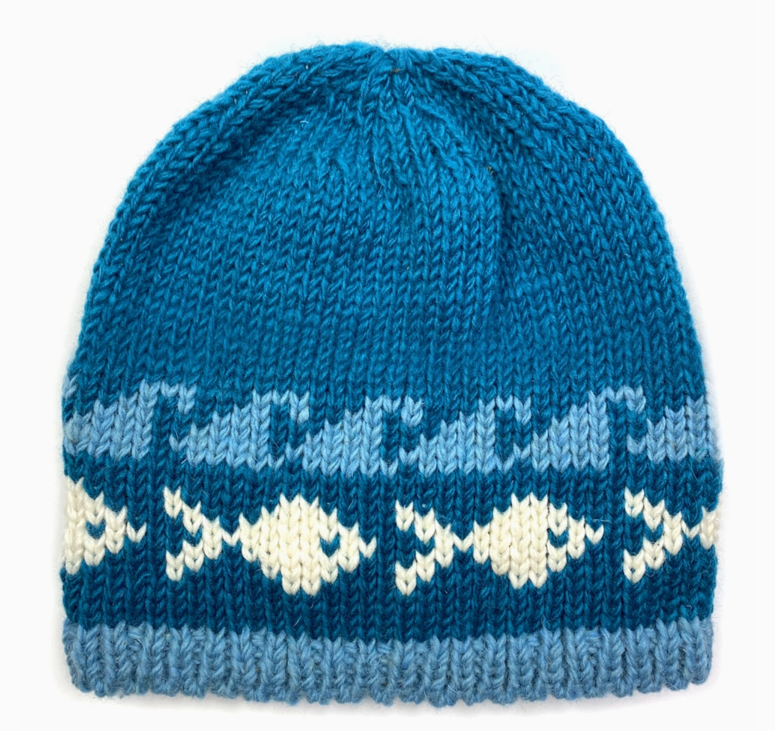 Fish Beanie - Blue