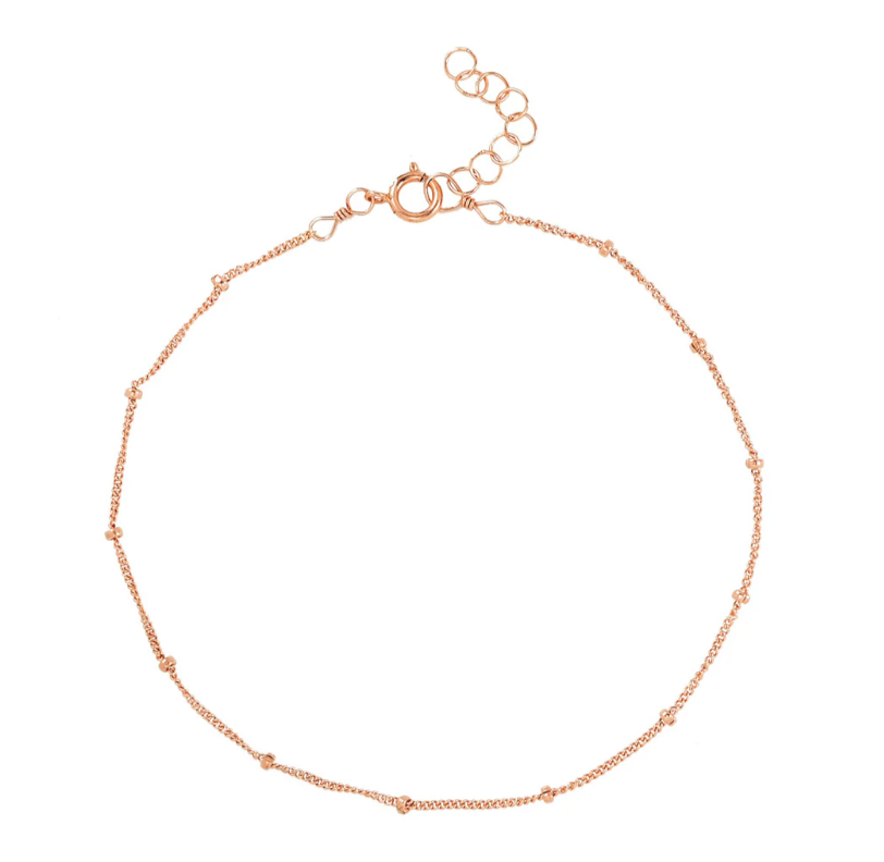 Ball Chain Bracelet - Rose Gold
