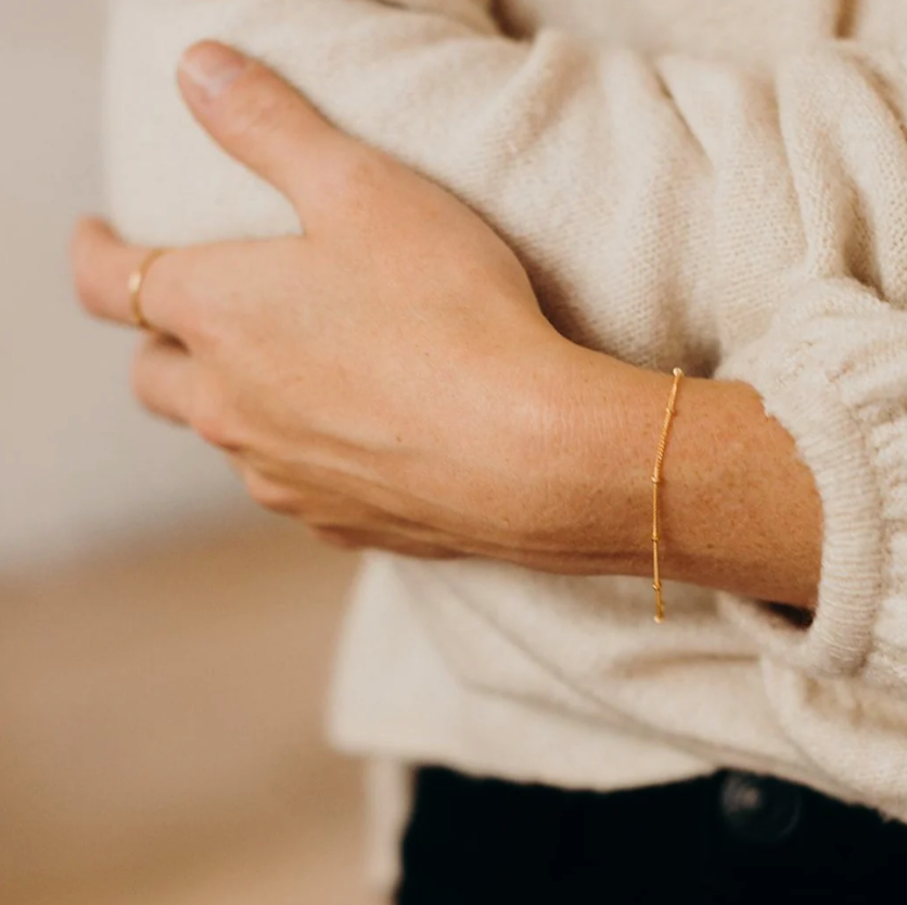 Ball Chain Bracelet - Rose Gold