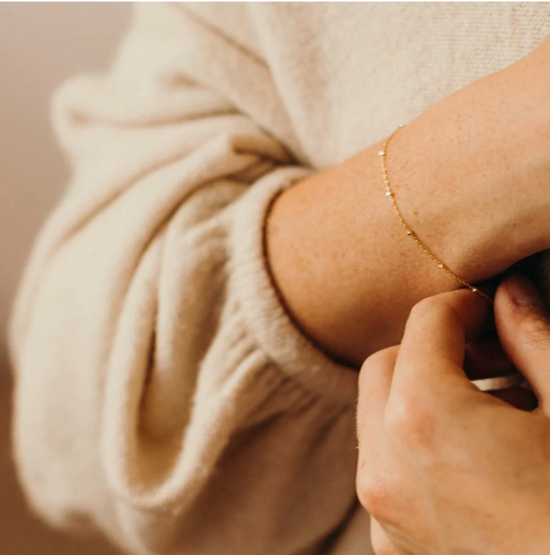 2-Tone Ball Chain Bracelet