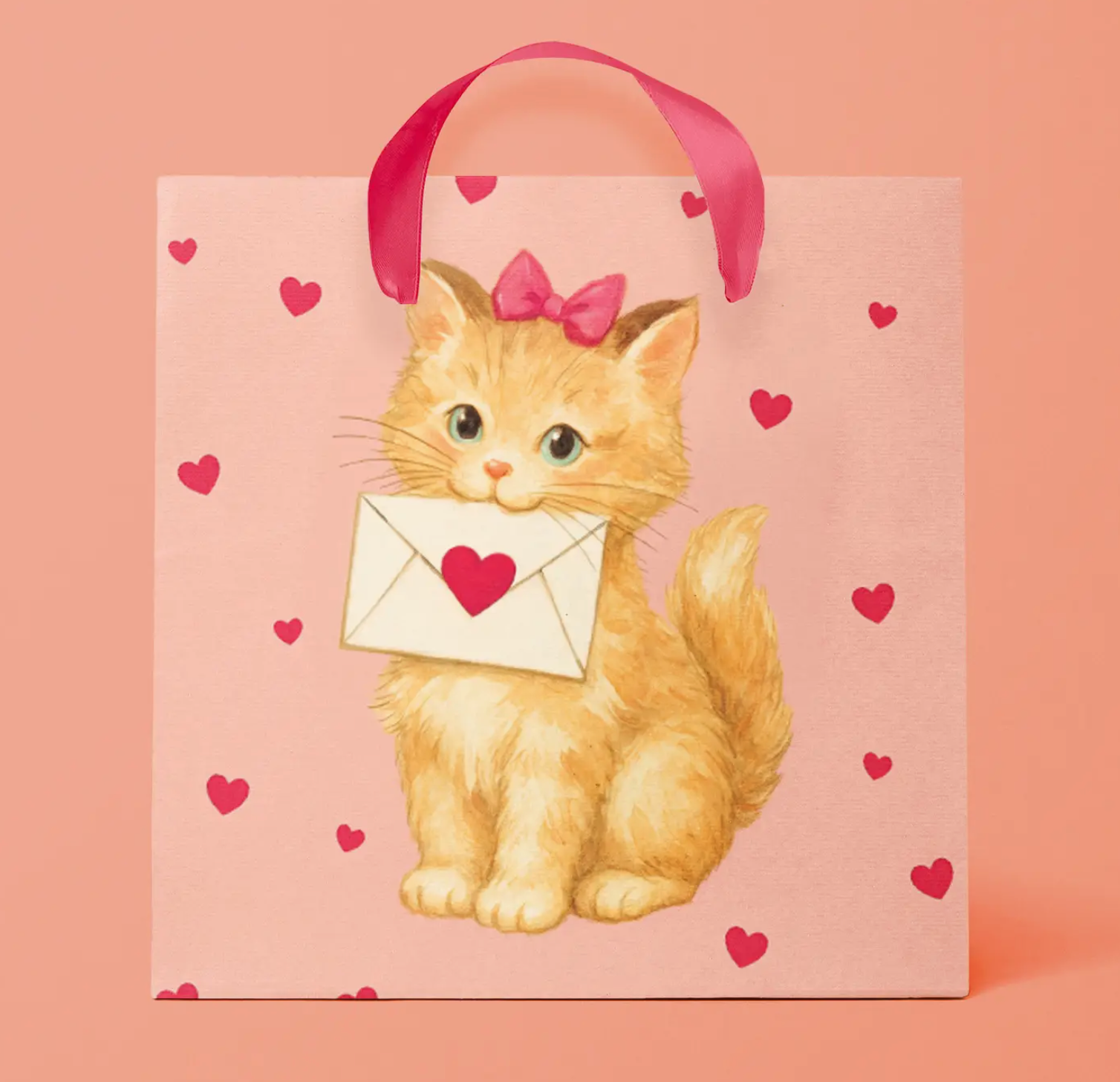Kitten Heart gift bag