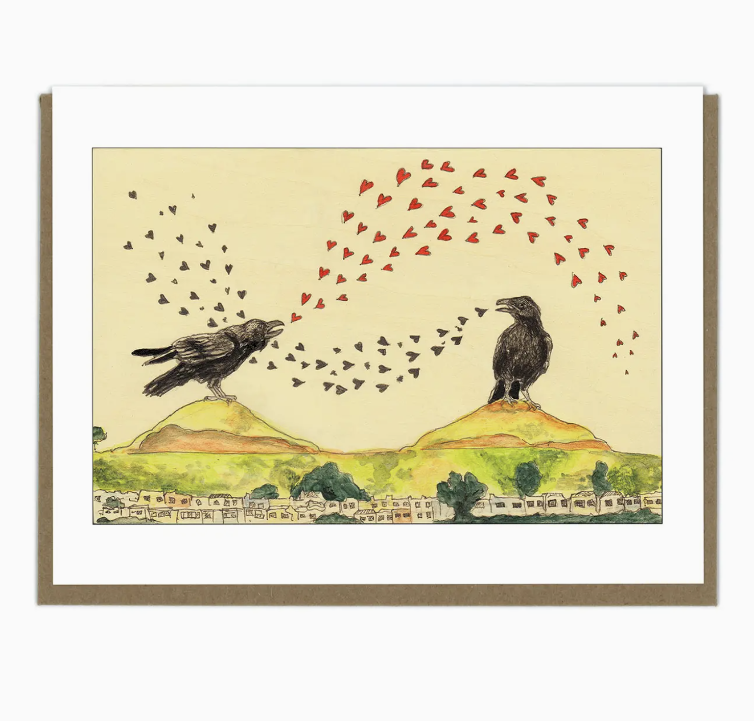 Crow Twin Peaks Greeting Card