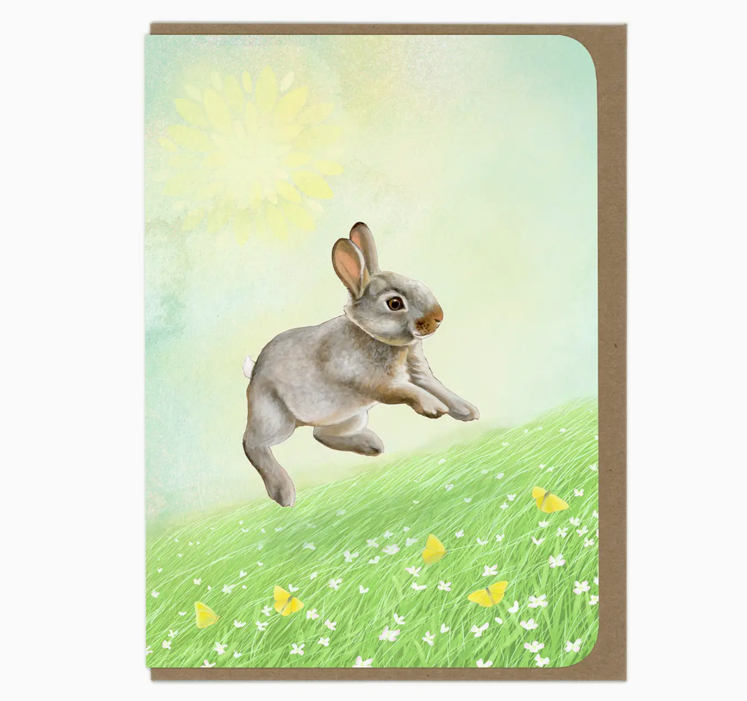 Bunny in Field greeting card