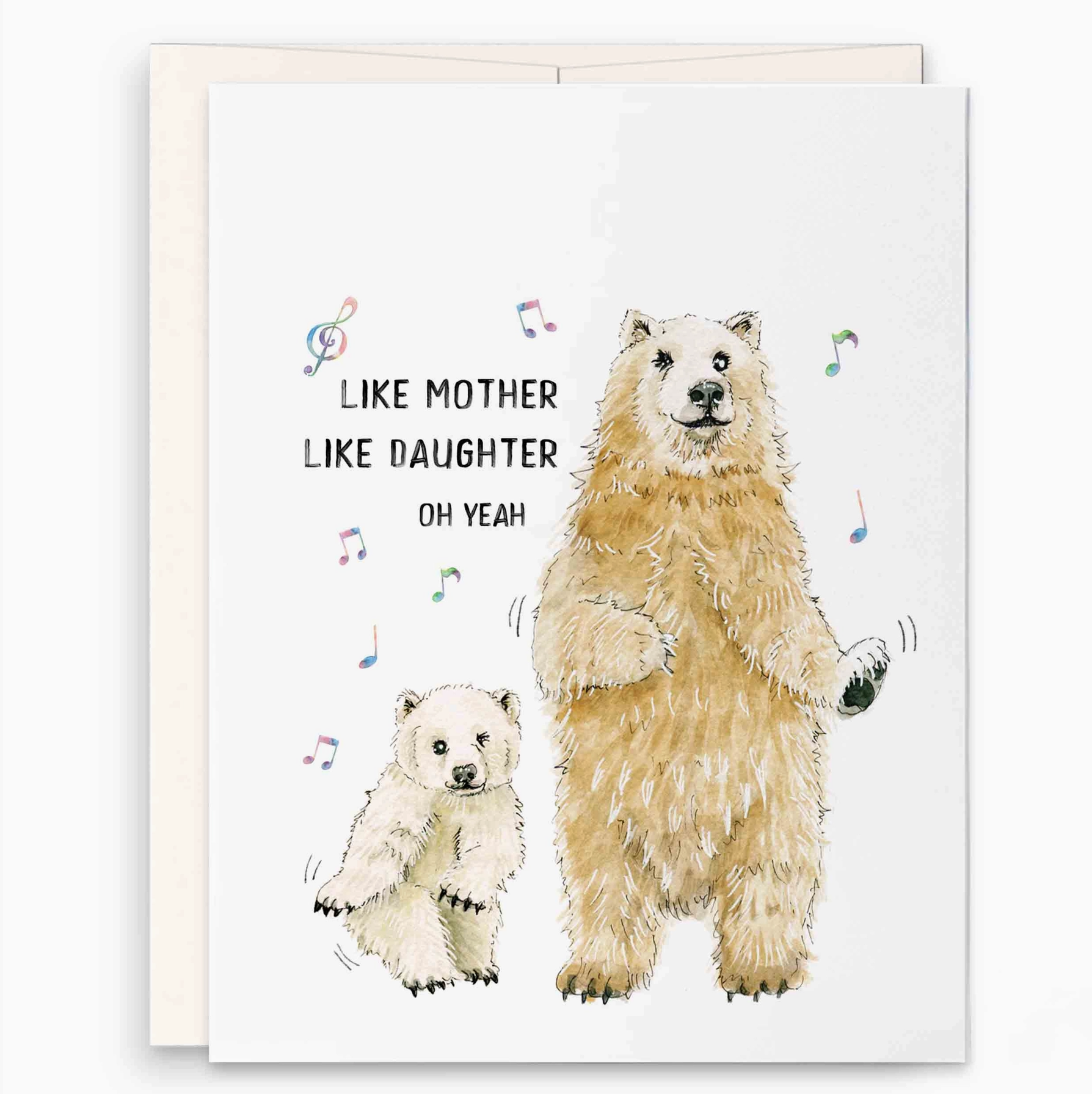 Polar Bear Mom card