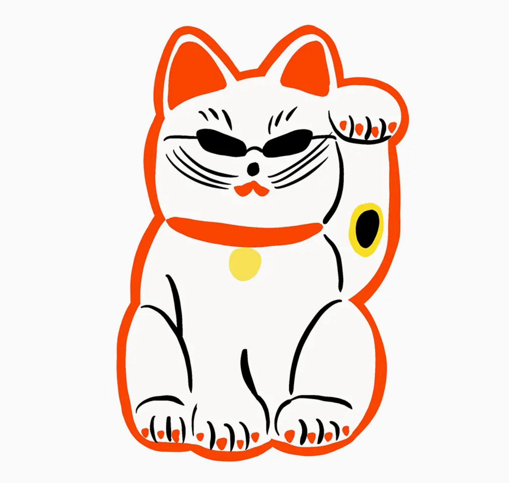 Maneki Neko sticker Micotti
