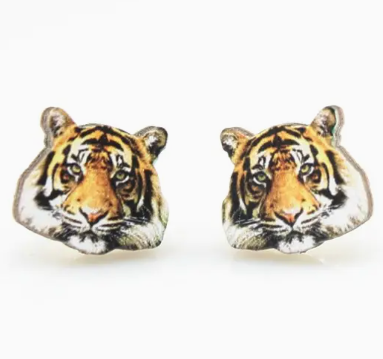 Tiger Head Stud Earring