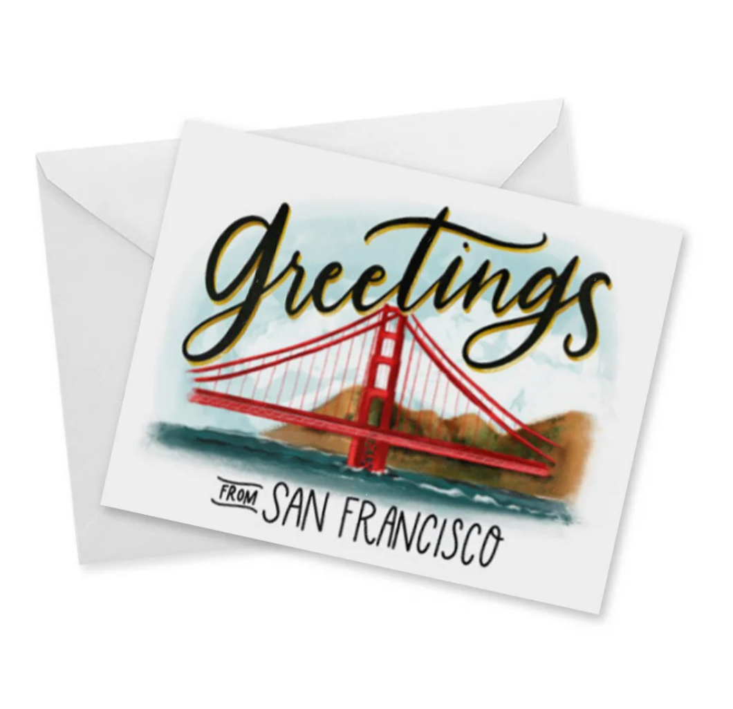 Greetings from San Francisco Greeting Card