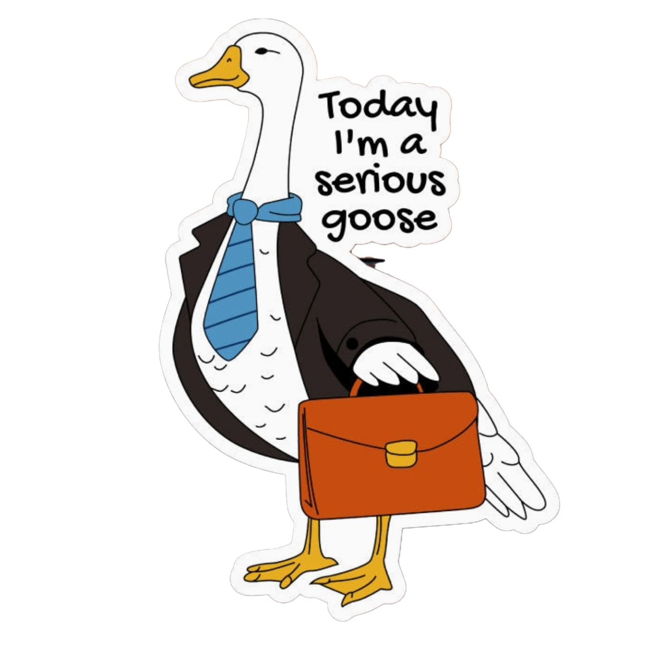 Serious Goose Sticker