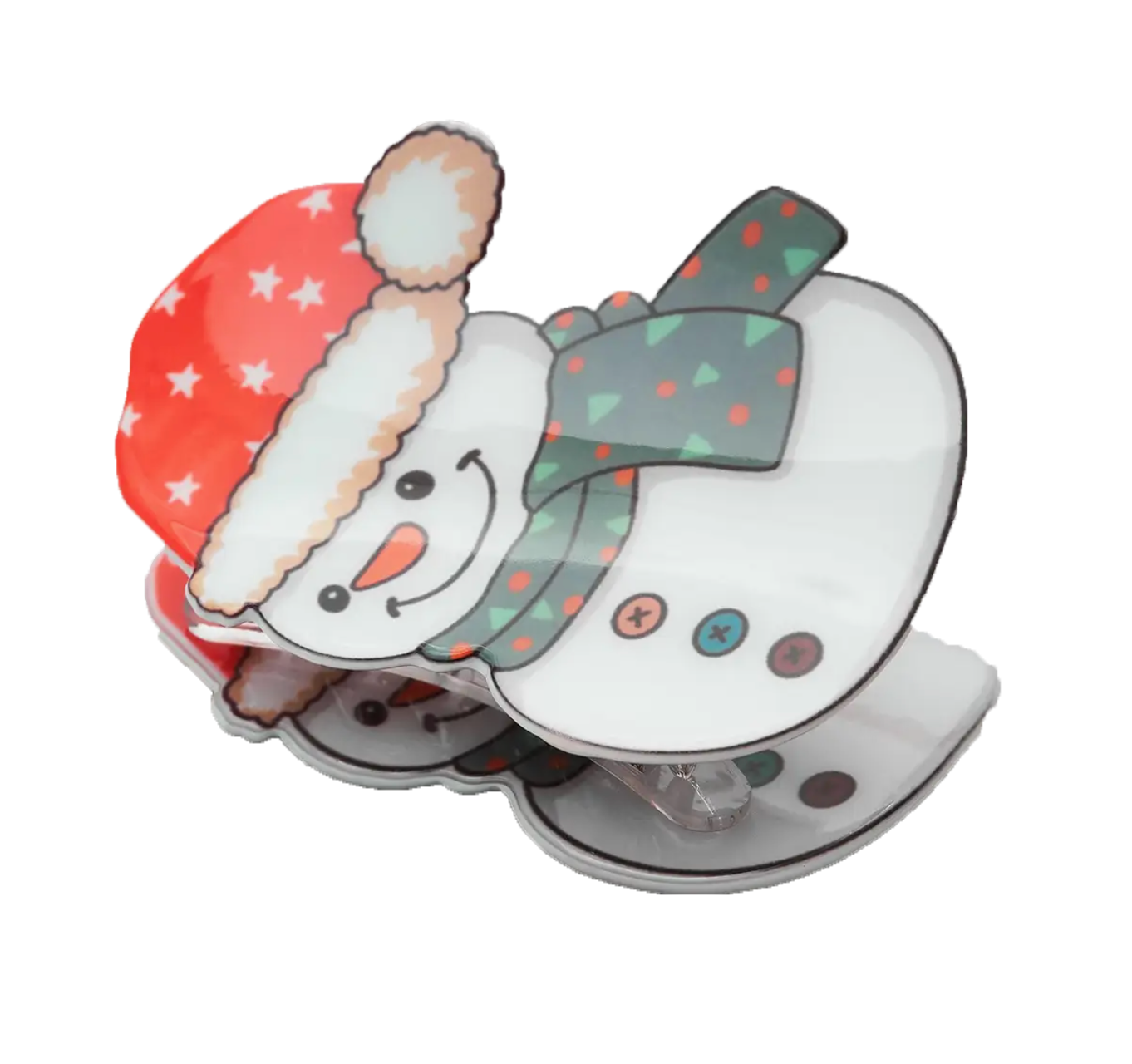 Snowman-Shaped hair claw