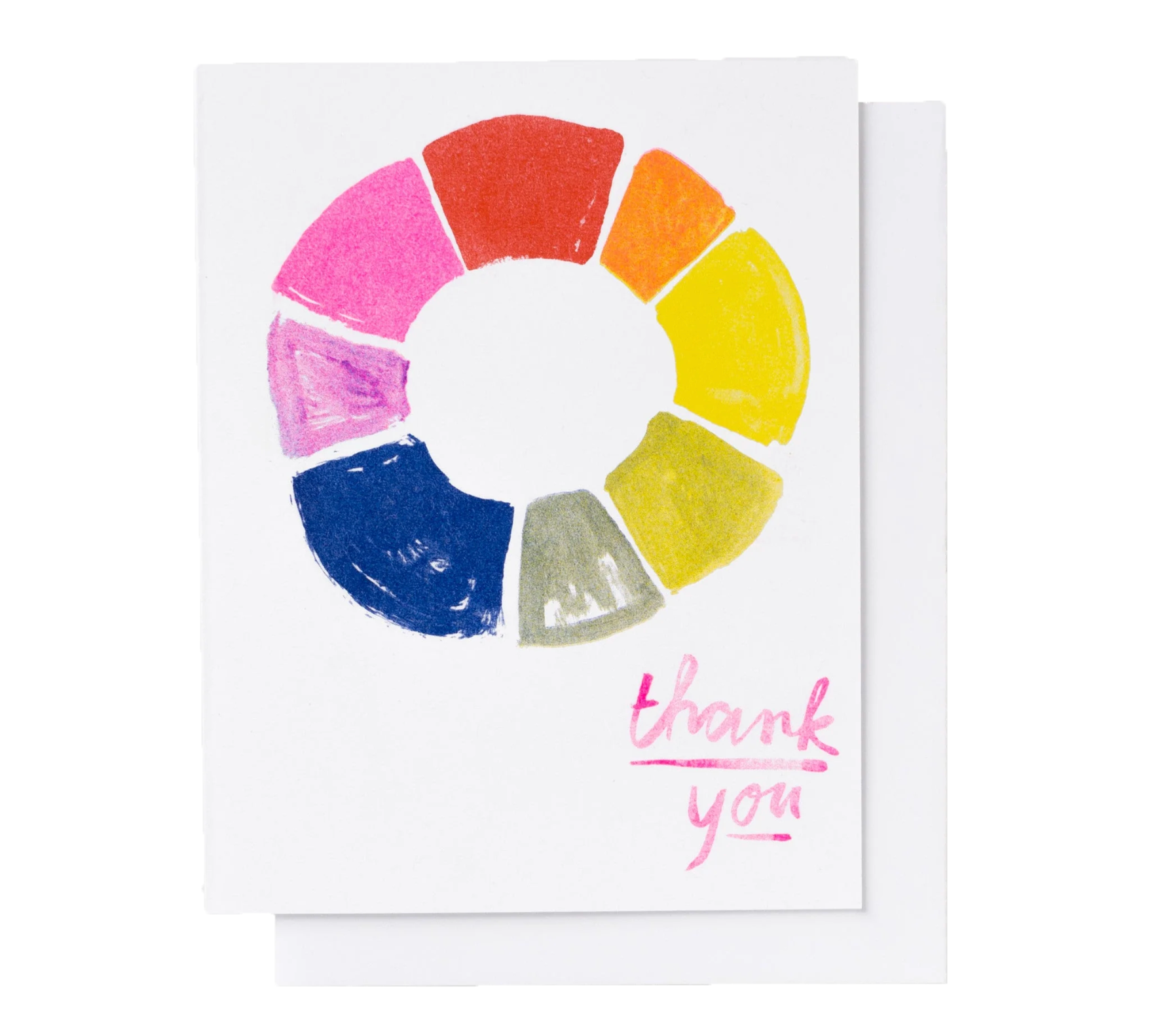 Thank You Color Wheel greeting card