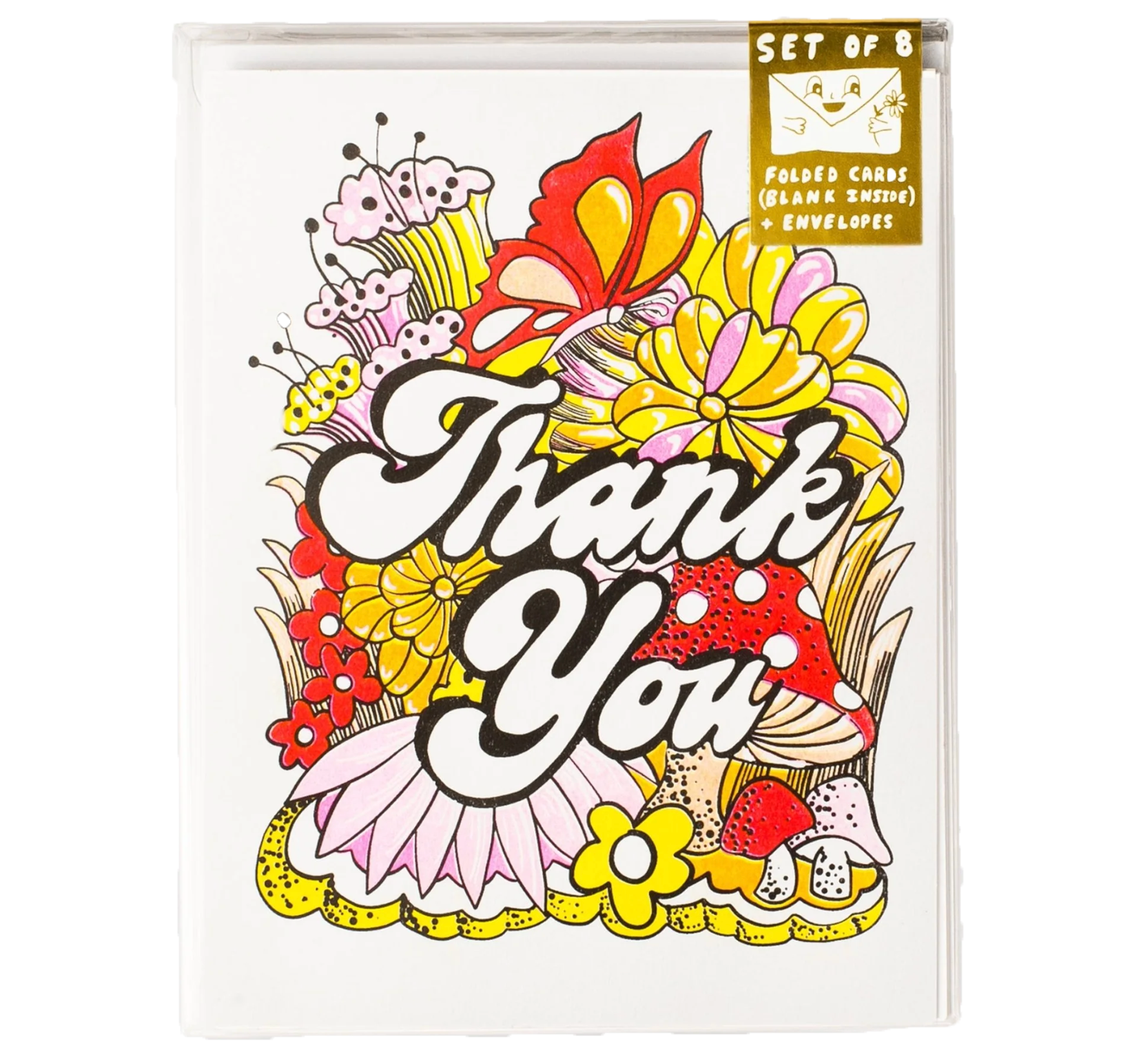 Floral Thank you greeting card / Card pack