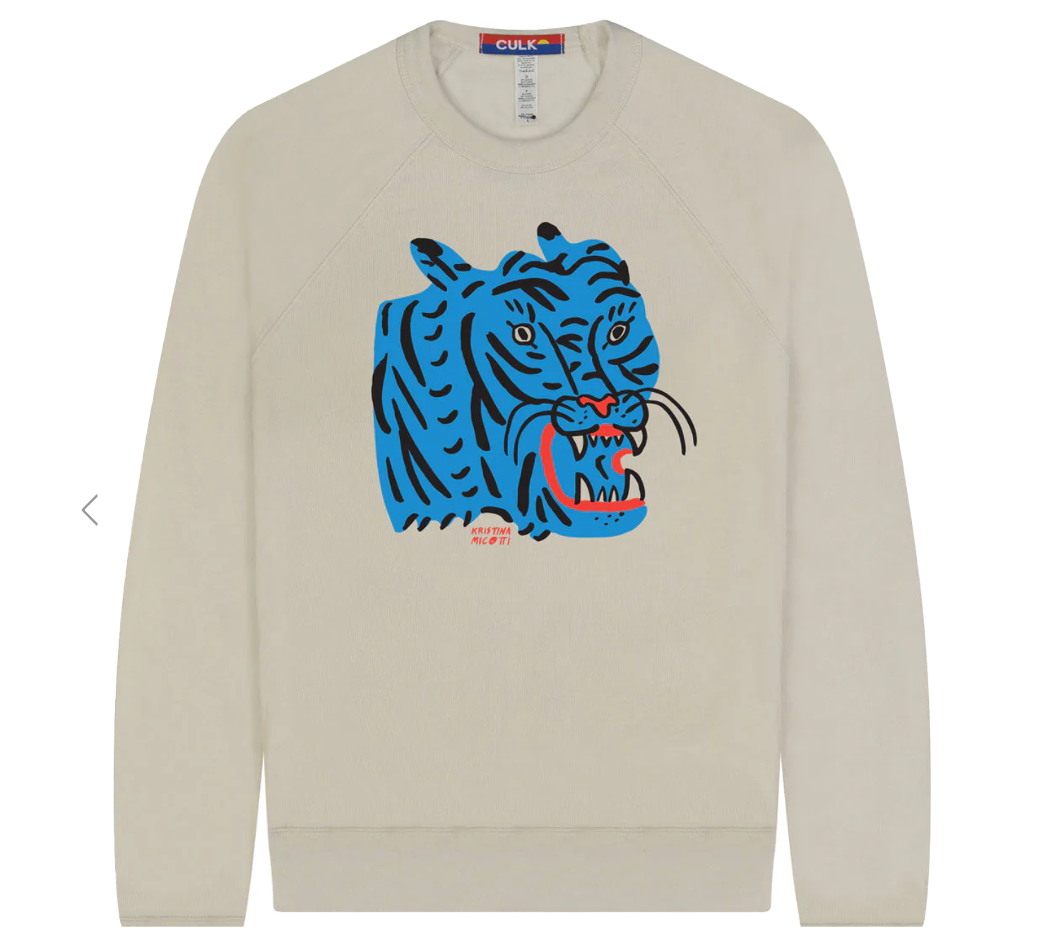 Blue Tiger Crew Sweatshirt