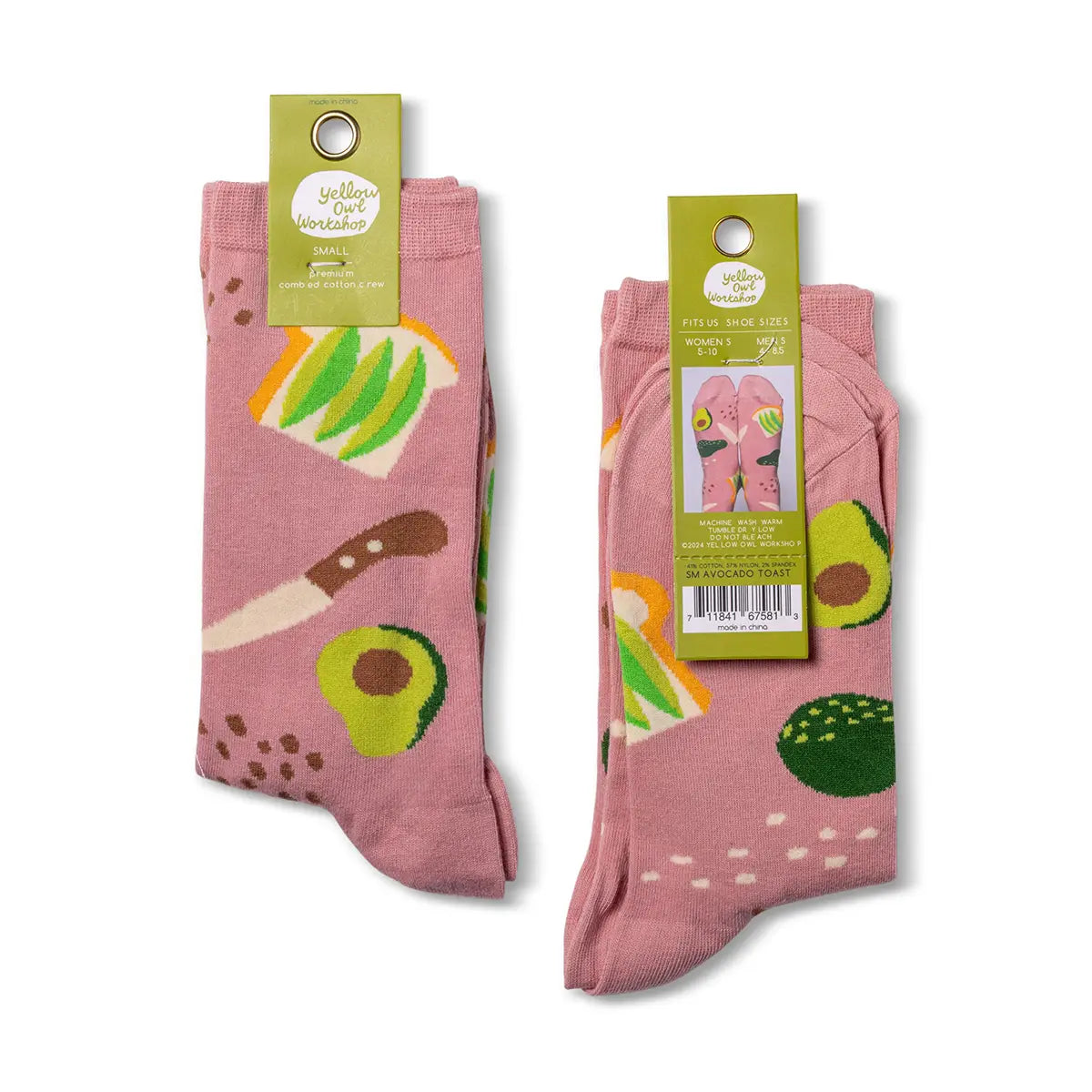 Avocado Toast Socks Small