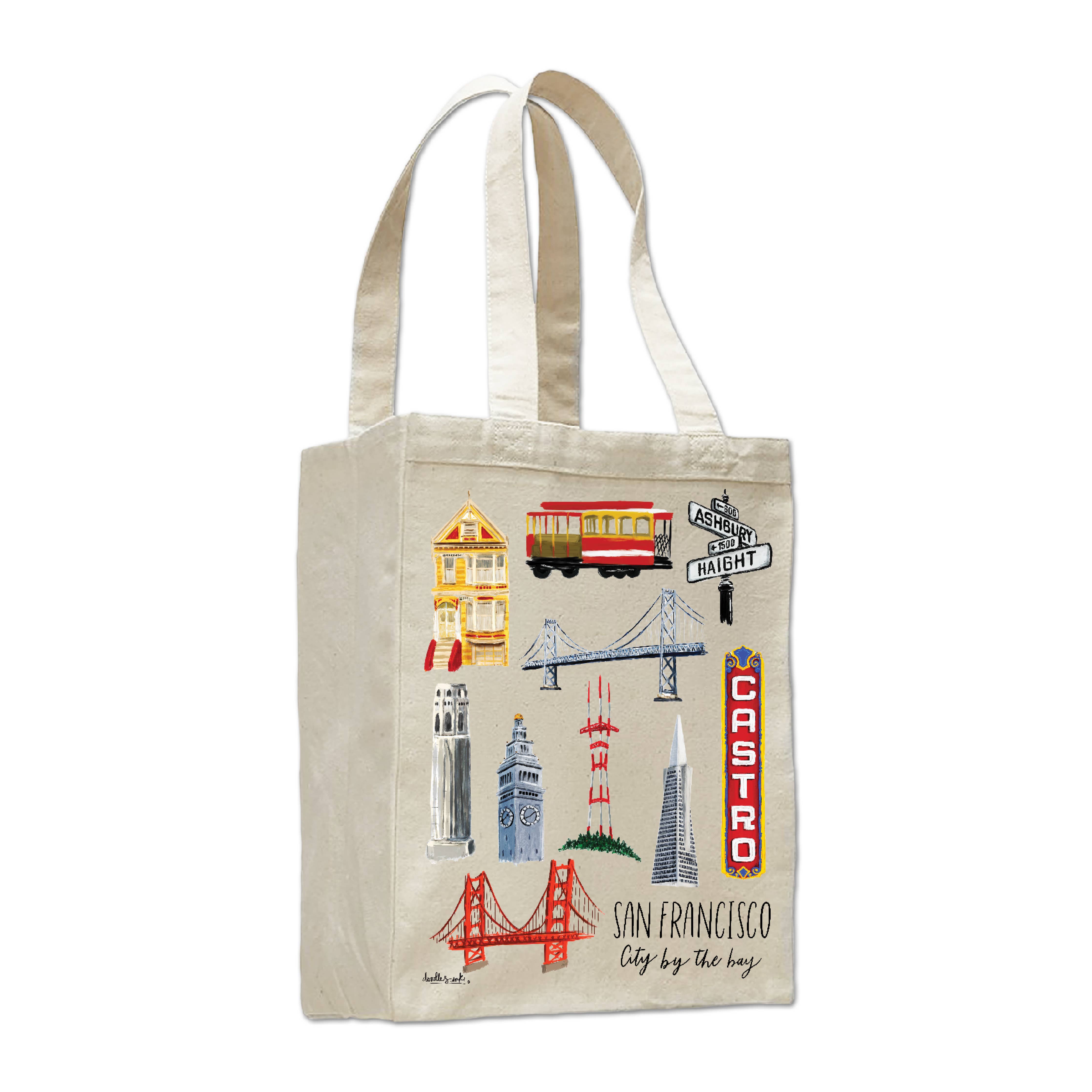 SF Collage Book Tote