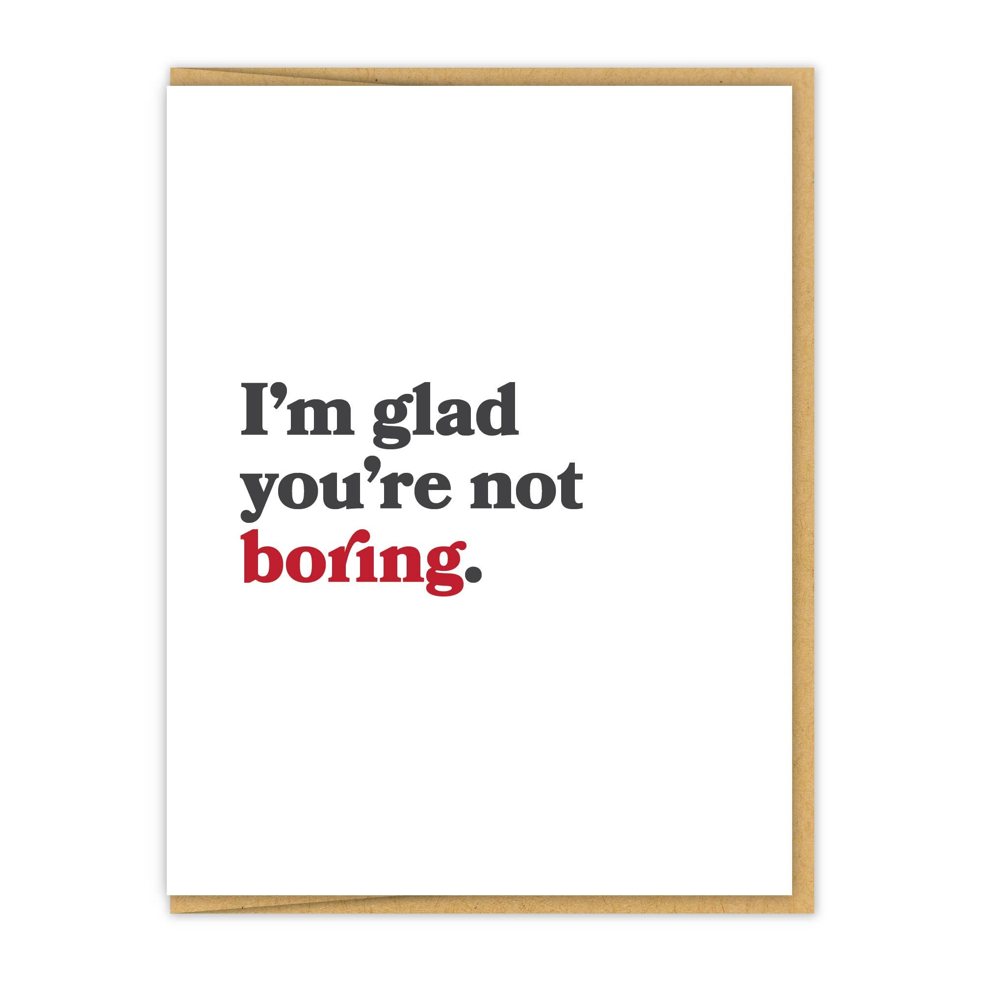 Not Boring Card
