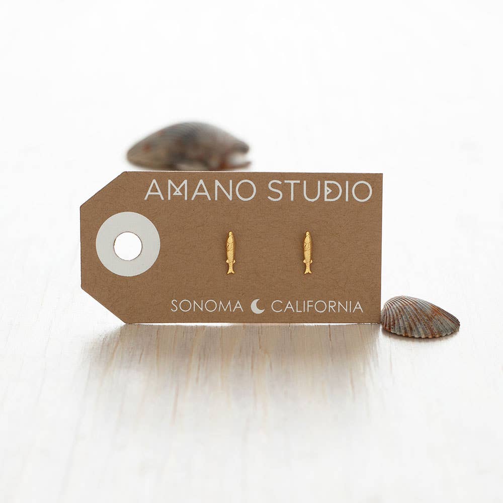 Teeny Fish Stud Earrings