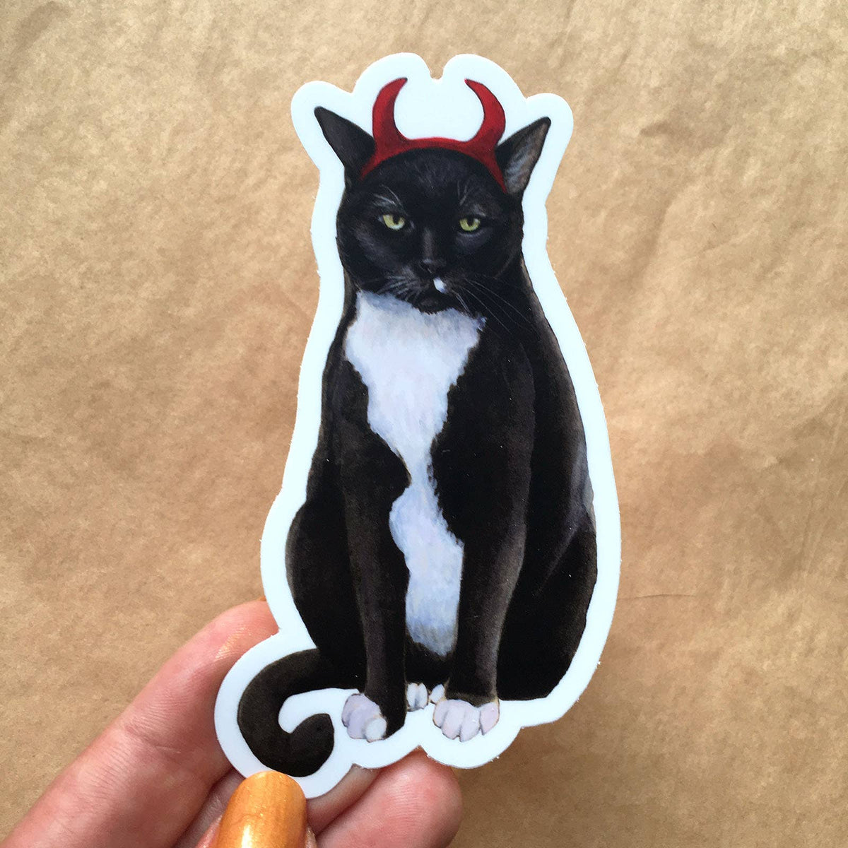 Cat Devil Sticker