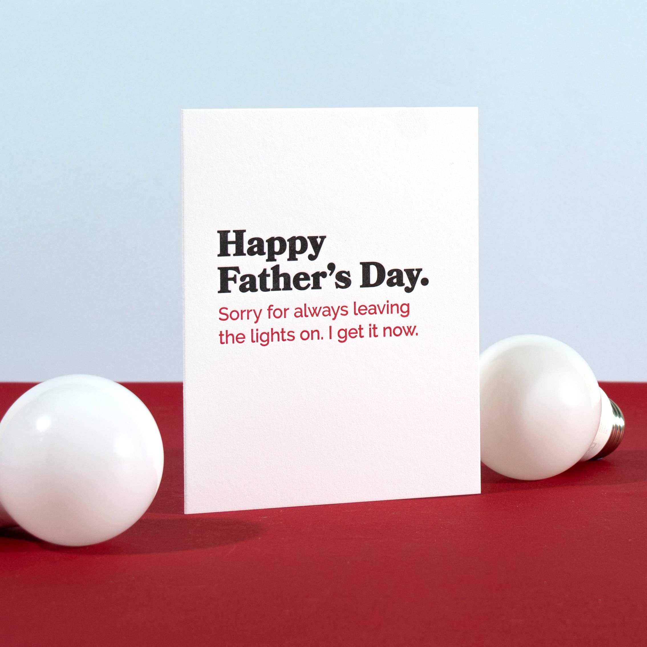 Lights on Fathers Day Card