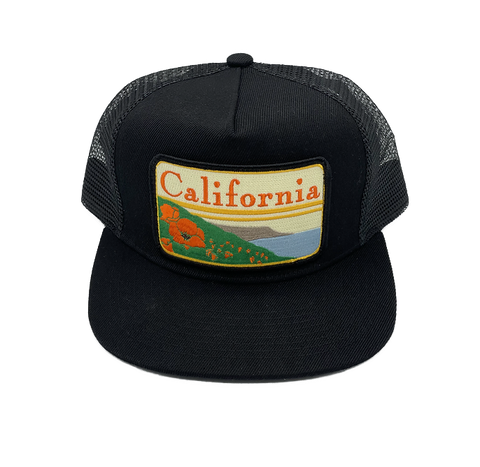 California Poppies Pocket Hat