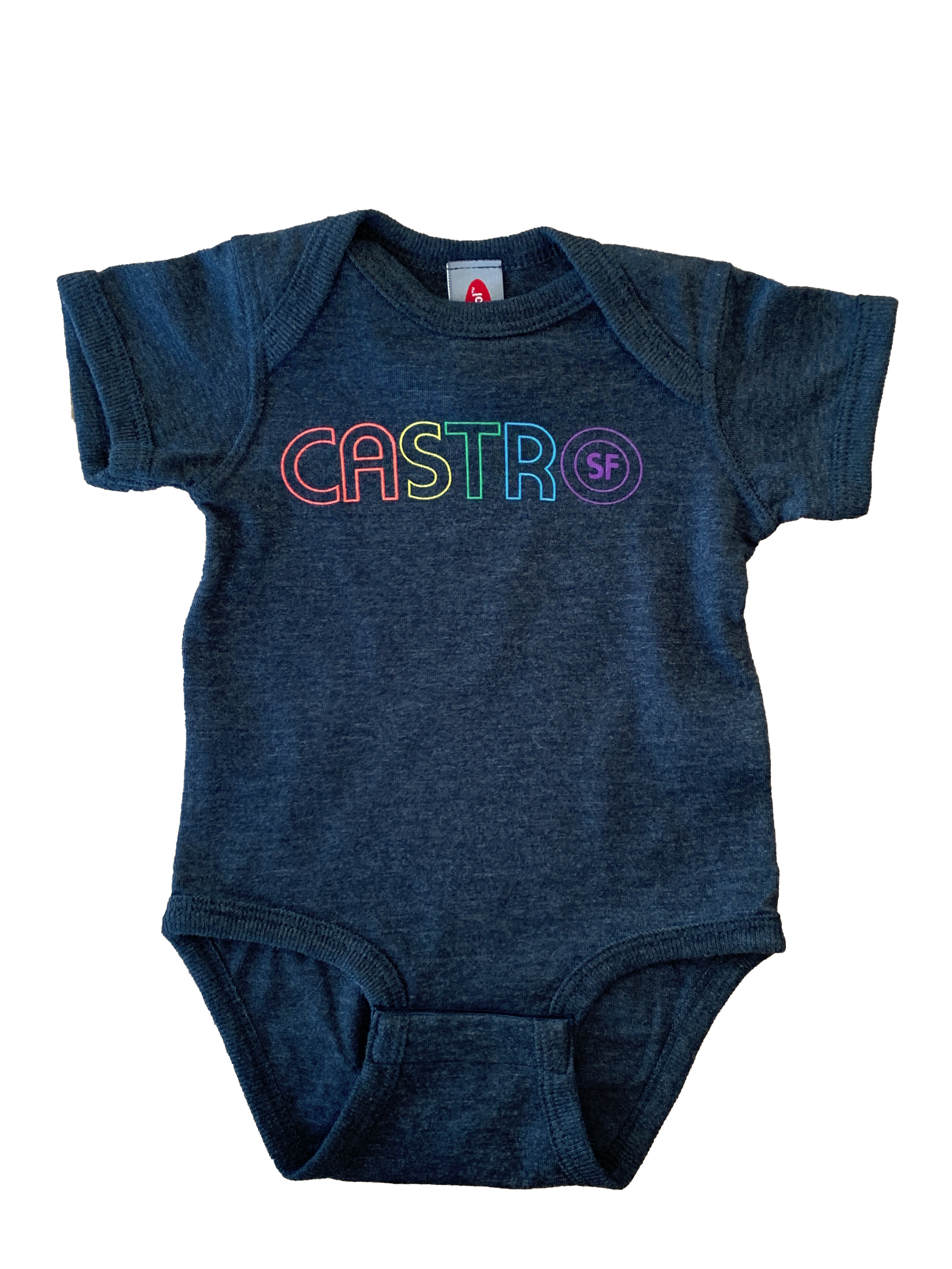 Castro Rainbow Gray Onesie