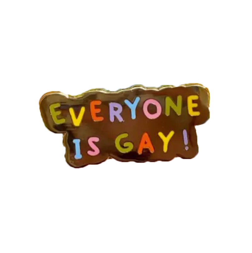 Everyone is Gay pin