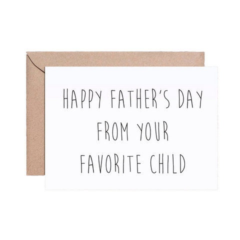 Favorite Child greeting card