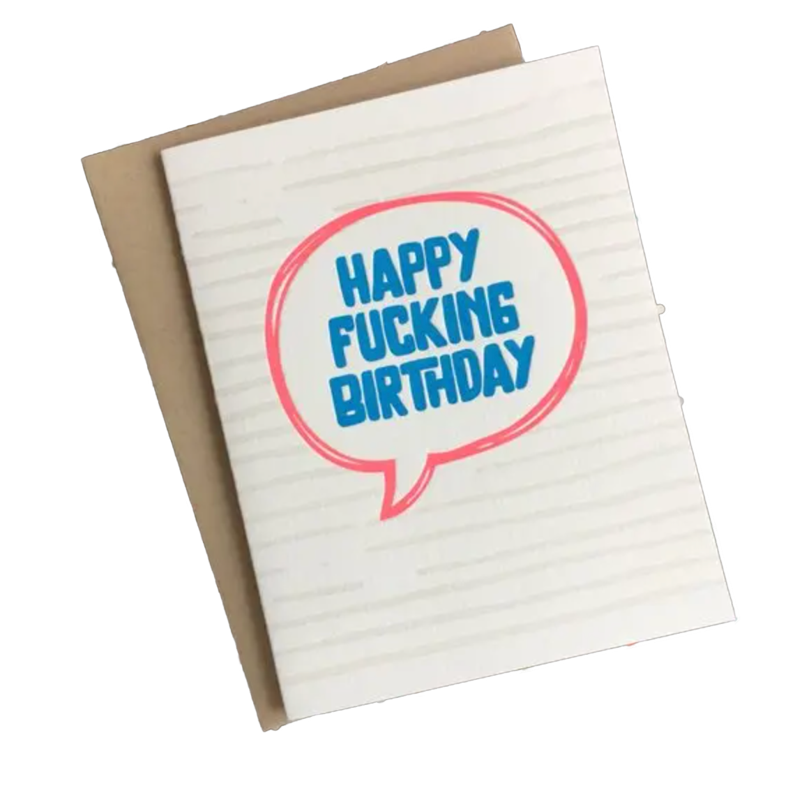 Fucking Birthday Letterpress card
