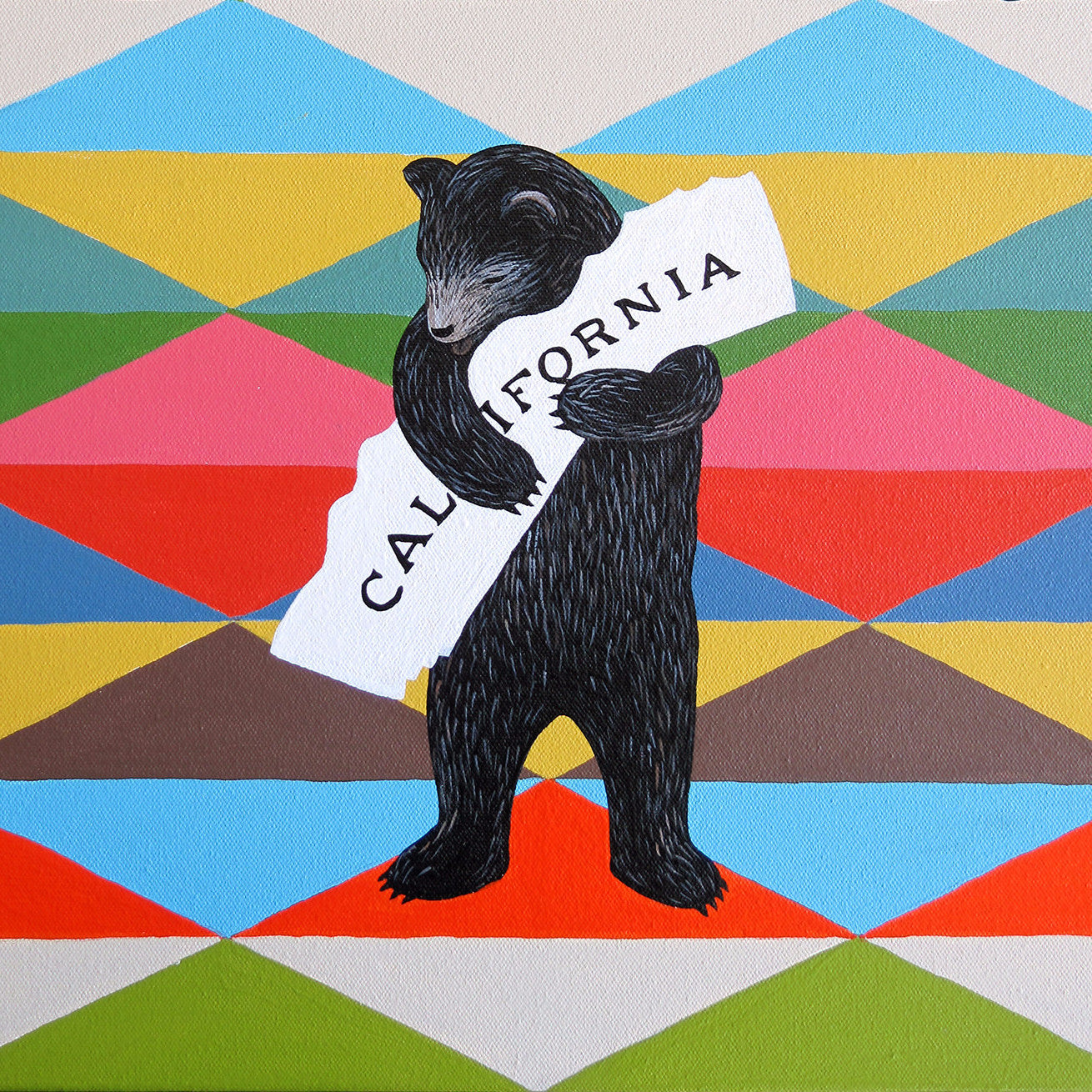 I Love You California Blanket Print