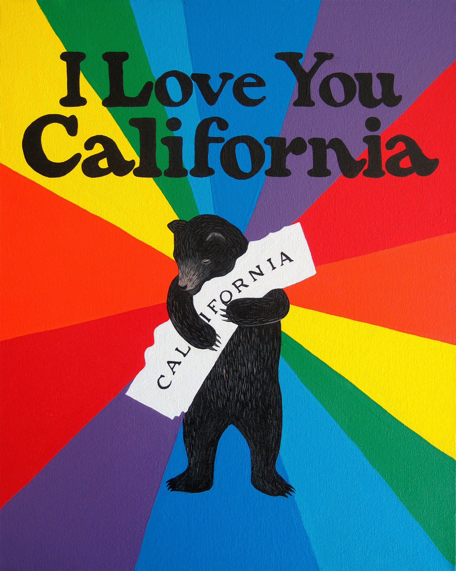 Rainbow Bear Magnet