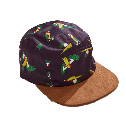 Parrots purple hat