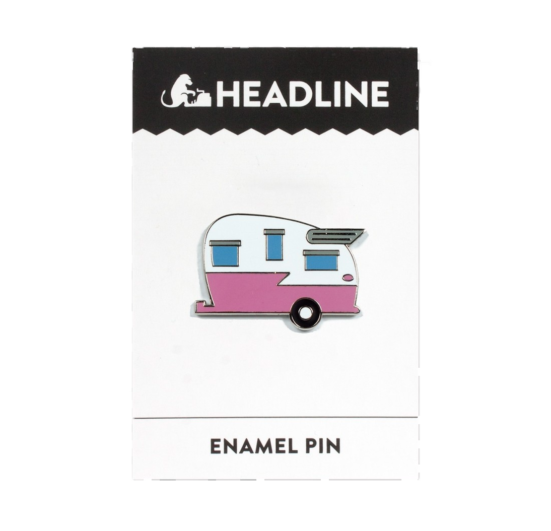 Pink Camper Enamel Pin