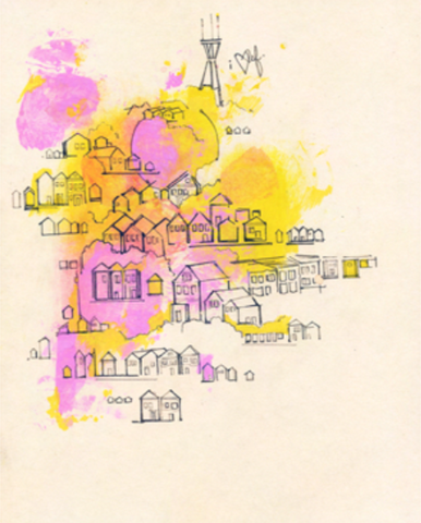 I Heart SF Art Print