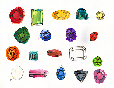 Gemstones Art Print