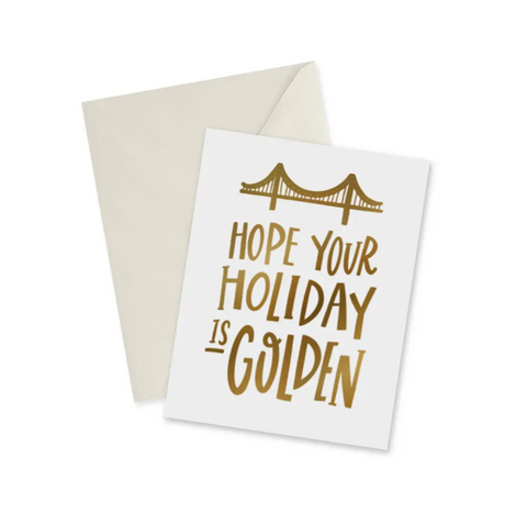 Golden Holiday Card / Card Pack