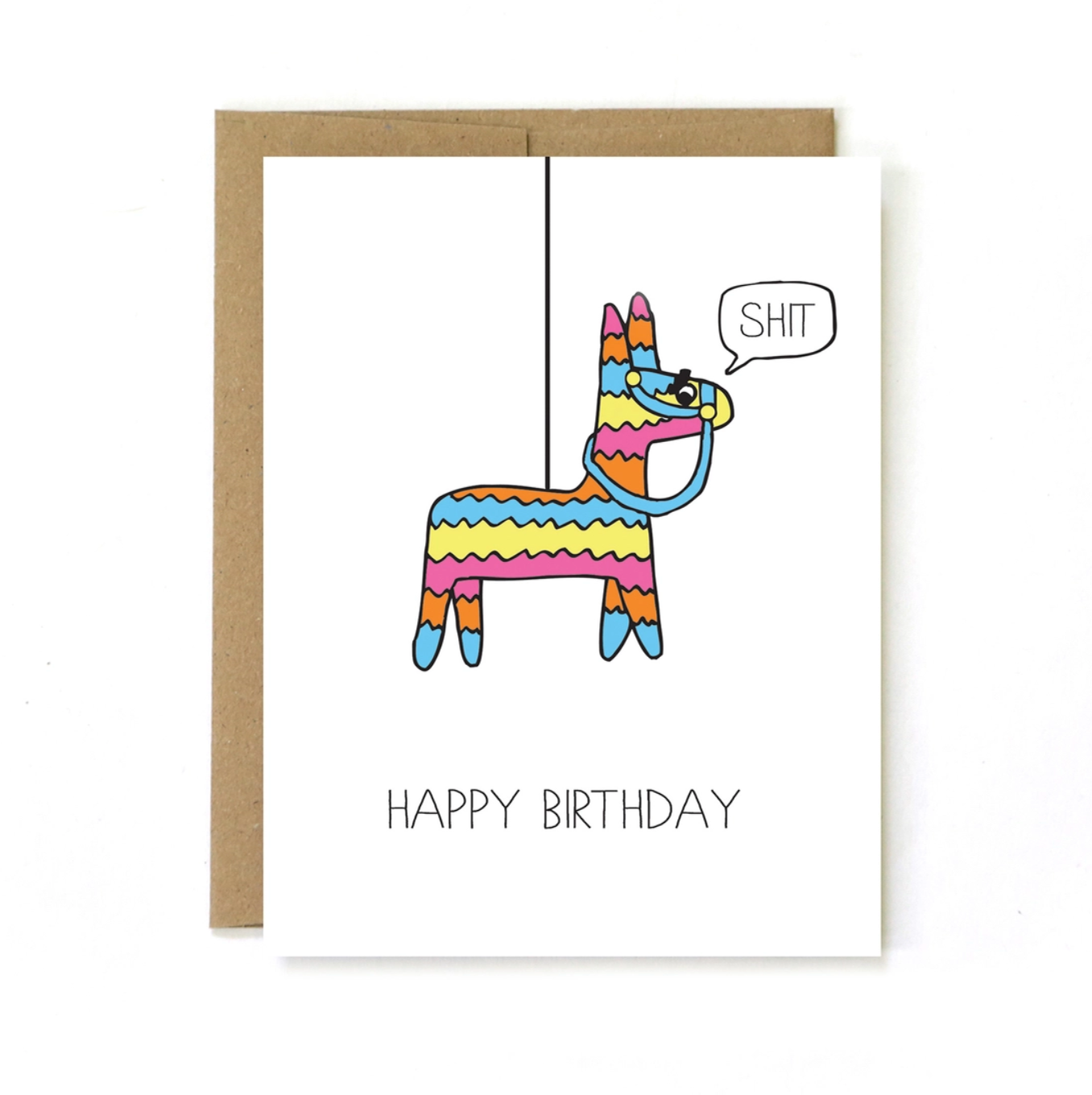 Pinata Birthday Greeting Card